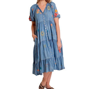 117. NWT WOMENS KYLA SEO S (FIT L) DETAIL DRESS